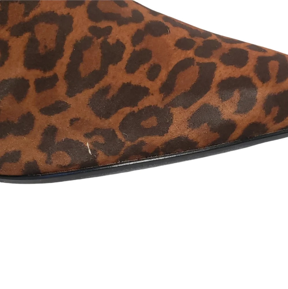 Clark's Linvale Sea Dark Tan Leopard Ankle Boot Womens 9.5 NEW IN BOX - Picture 4 of 15